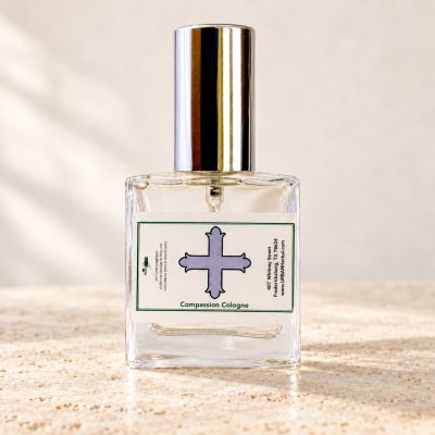 URBANherbal Compassion Cologne on warm ivory stone